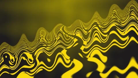 Abstract Yellow Waves Background Stock Footage 289109621