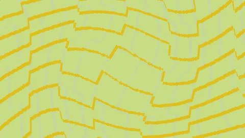Abstract yellow wavy line pattern on light background 스톡 일러스트