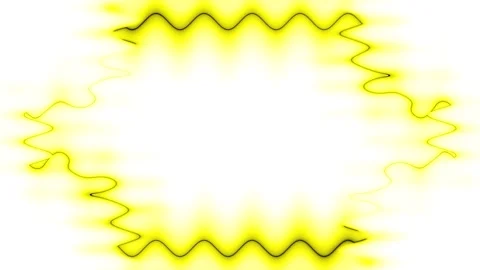 Abstract Yellow Wavy Lines Stock Footage 284400617