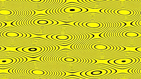 Abstract yellow wavy lines pattern background for vibrant modern design Stock Footage 342205076
