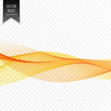 Abstract yellow wavy shape background Stock Illustration
