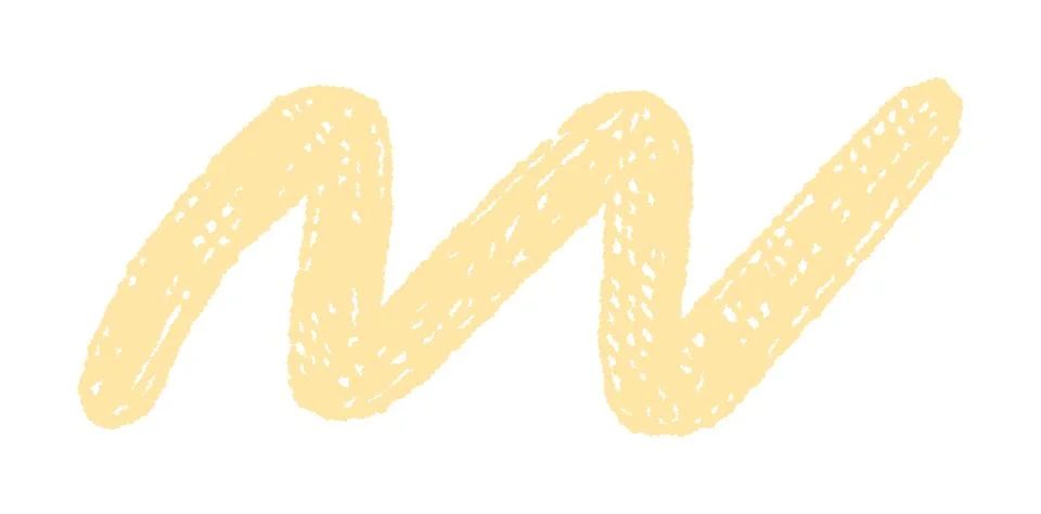 Abstract Yellow Zigzag Shape Isolated on White Stock Illustration