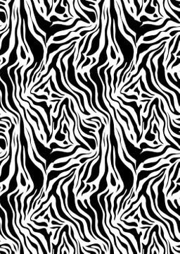 Abstract  zebra skin pattern Stock Illustration