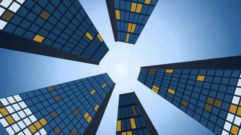 Abstract Zenith Glass Canopy Seamless Loop Video stock 341781490