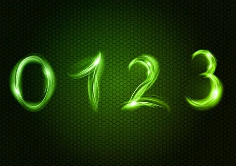 Abstract zero, one, two, three イラスト素材