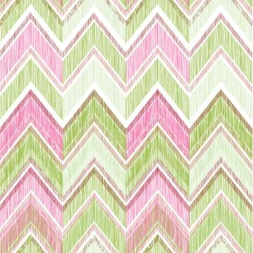 Abstract zig zag geometric tiled pattern. Fabric doodle line orn Stockillustratie