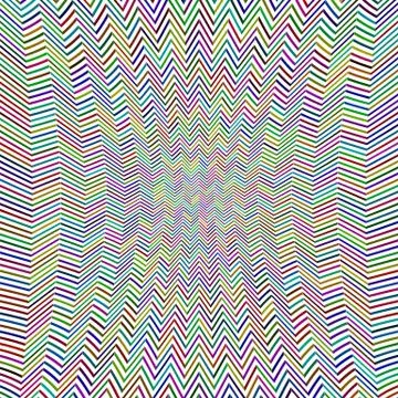 Abstract Zig Zag Pattern イラスト素材