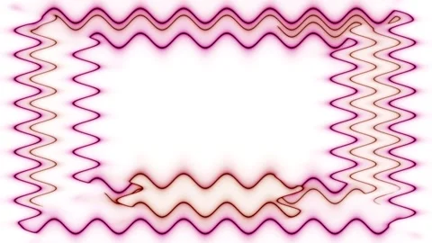 Abstract Zigzag Frame Stock Footage 284394564