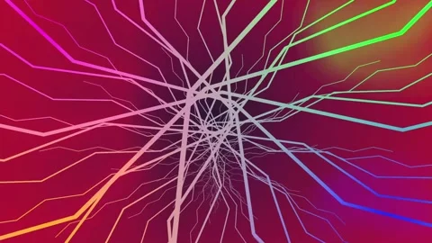 Abstract Zigzag Line Background Animation Video stock 256080765