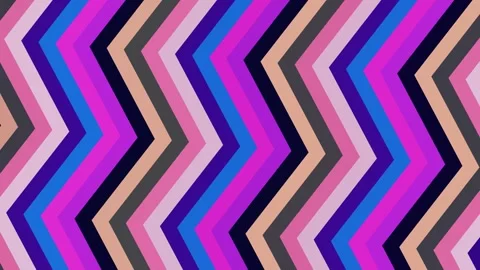 Abstract Zigzag Motion Background - Colorful Geometric Pattern Loop Stock Footage 332652972