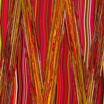 Abstract ZigZag Parallel Stripes. Stylish Ethnic Ornament Stock Illustration