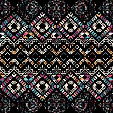 Abstract zigzag pattern for cover design. Tribal Stock Illustration