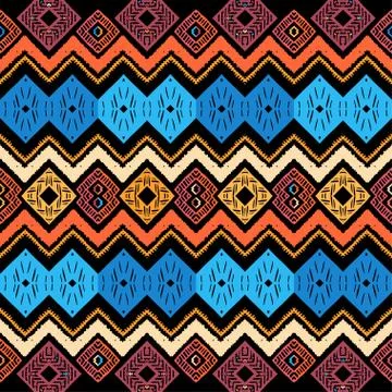Abstract zigzag pattern for cover design. Tribal Stock Illustration