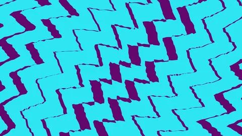 Abstract zigzag pattern with cyan and purple shapes Illustrazione stock