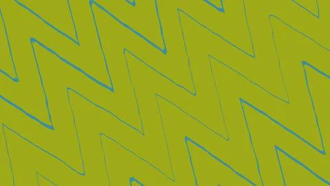 Abstract zigzag pattern with olive green and blue lines 스톡 일러스트