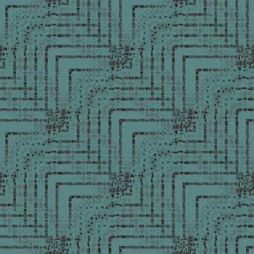 Abstract zigzag pattern turquoise brown gray diagonally Stock Illustration