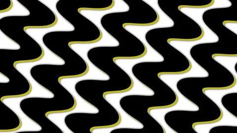 Abstract Zigzag Pattern with Yellow Accents Video stock 301686643