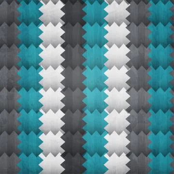 Abstract zigzag seamless pattern with grunge effect Stock Illustration