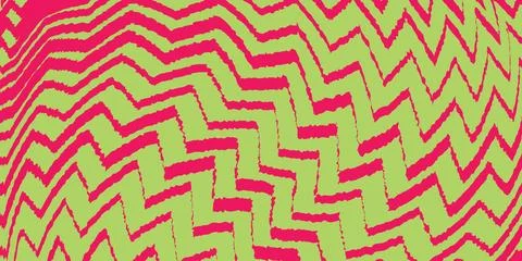 Abstract zigzag wave background with pink and lime green texture. 스톡 일러스트