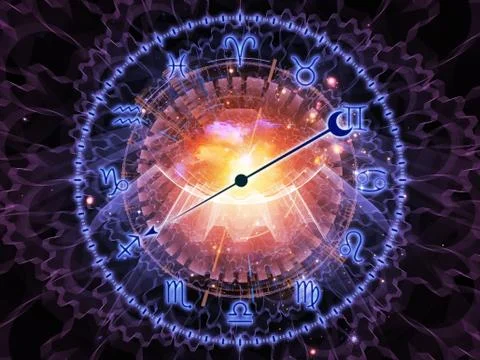 Abstract Zodiac backdrop Stock Illustration