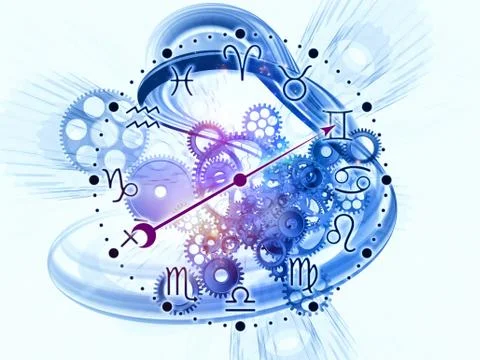 Abstract Zodiac backdrop Stock Illustration