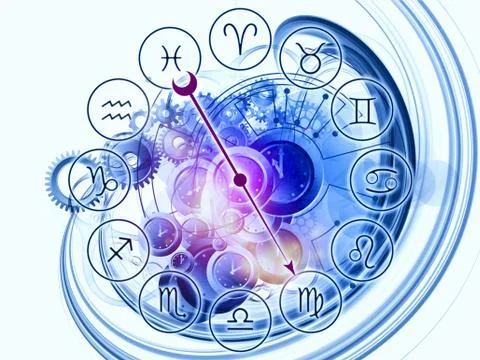 Abstract Zodiac backdrop Stock Illustration