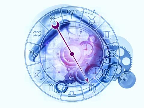 Abstract Zodiac background Stock Illustration