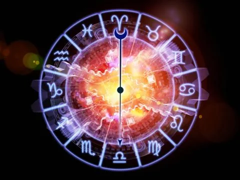 Abstract Zodiac background Stock Illustration