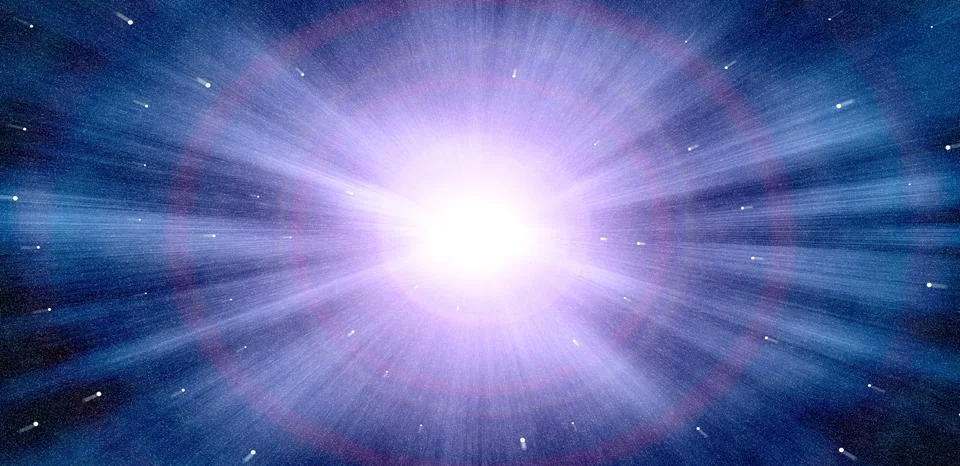 Abstract zoom effect of star light background Stock Illustration