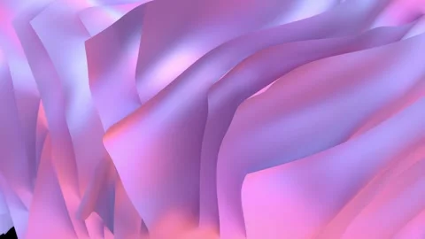 Abstract_wavy_layer_pink_colour_animation_background Stock Footage 255661788