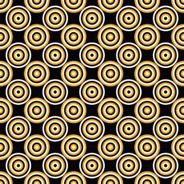 Abstractal circle pattern background design - colored vector illustration Stock Illustration