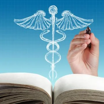 Abstractcaduceus sign Stock Illustration