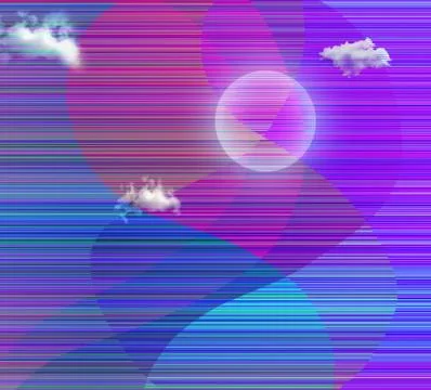 Abstracted Landscape Illustrazione stock