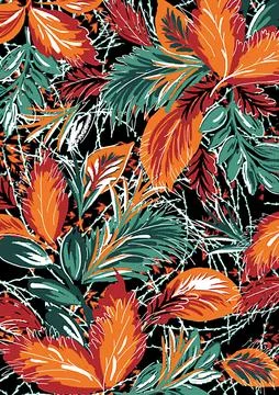 Abstract,Flower,Pattern,For,Fashion Illustration