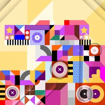 Abstractgeometric-background 库存插图
