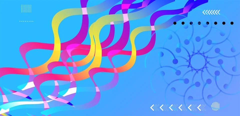 Abstractgeometric shape background. Cool flat vector design Stock Photos