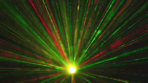 The abstractic view on a laser rays lightness Stock Footage 191430845