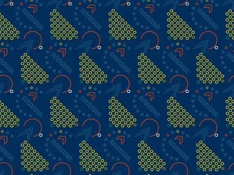 Abstraction and  arrow on a seamless spring pattern. Stock Illustration
