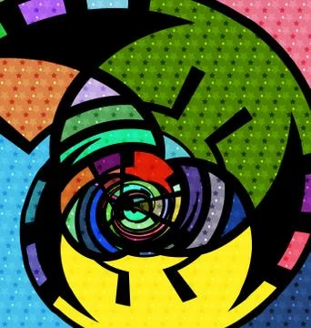 Abstraction and color Stock Illustration