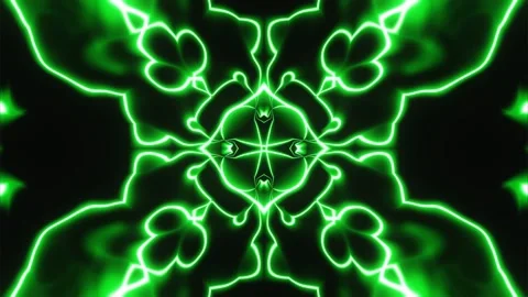 An abstraction of animated neon color patterns. Ornamental texture gradient colo Stock Footage 247001100
