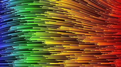 Abstraction, animated particles and lines. Elements of the virtual space. Lig Illustrazione stock