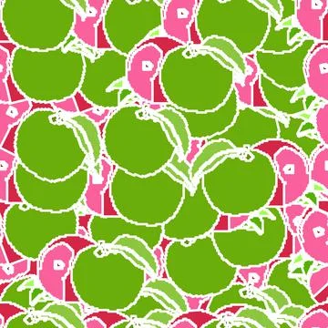 Abstraction apples Stock Illustration