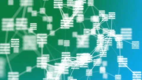 Abstraction. An array of data. Programming. Exchange of information. Stock Footage 247176641