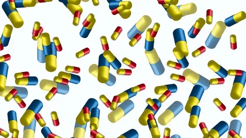 Abstraction background, vertical drop pill saver Stock Footage 130016820