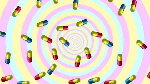 Abstraction background, vertical drop pill saver Stock Footage 130211144