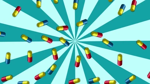 Abstraction background, vertical drop pill saver Stock Footage 130211151