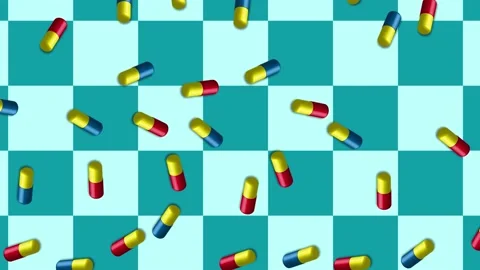 Abstraction background, vertical drop pill saver Stock Footage 130704098