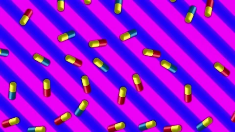 Abstraction background, vertical drop pill saver Stock Footage 130704108
