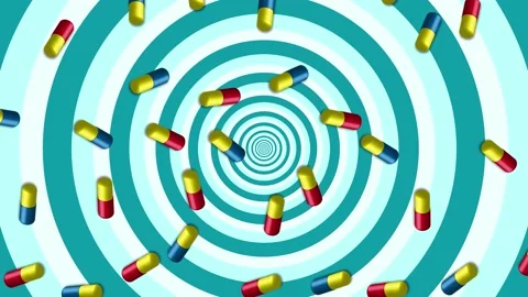 Abstraction background, vertical drop pill saver Stock Footage 130704121