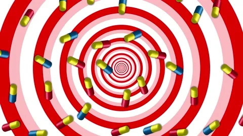 Abstraction background, vertical drop pill saver Stock Footage 130704206